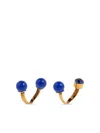Dries Van Noten Jewel Ring (set Of Two) In Gold