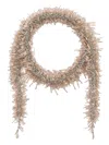 Dries Van Noten Beaded Jewel Scarf Necklace Bronze Finish