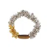 Dries Van Noten Two-tone Embroidered Necklace In Metallic