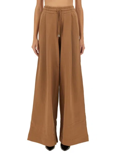 Dries Van Noten Classic Fit Cotton Jogging Pants In Brown