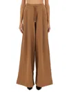 Dries Van Noten Tan Drawstring Lounge Pants In Brown