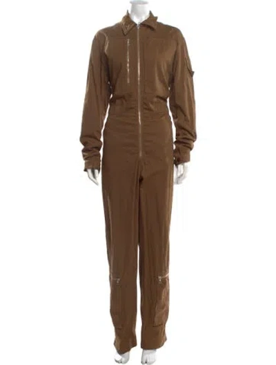 Pre-owned Dries Van Noten Jumpsuit In Brown