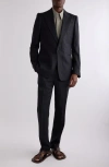 Dries Van Noten Kant Two-piece Wool & Linen Tuxedo Suit In Black