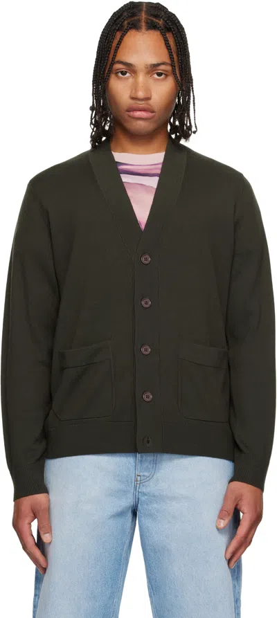 Dries Van Noten Khaki Merino Wool Sweater In Green
