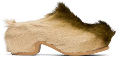 Dries Van Noten Khaki Platform Clogs