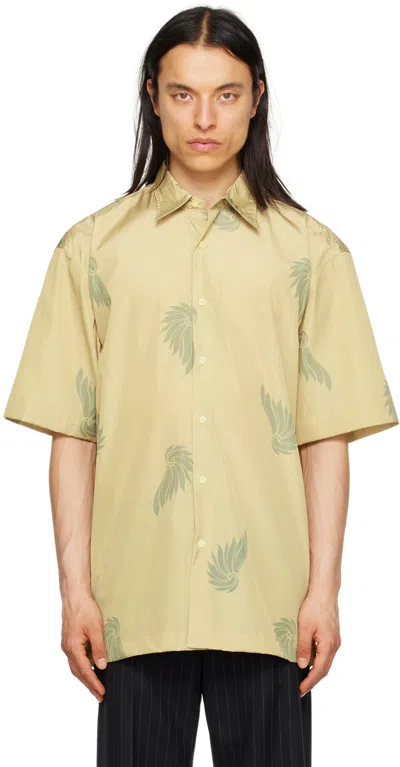 Dries Van Noten Khaki Printed Shirt