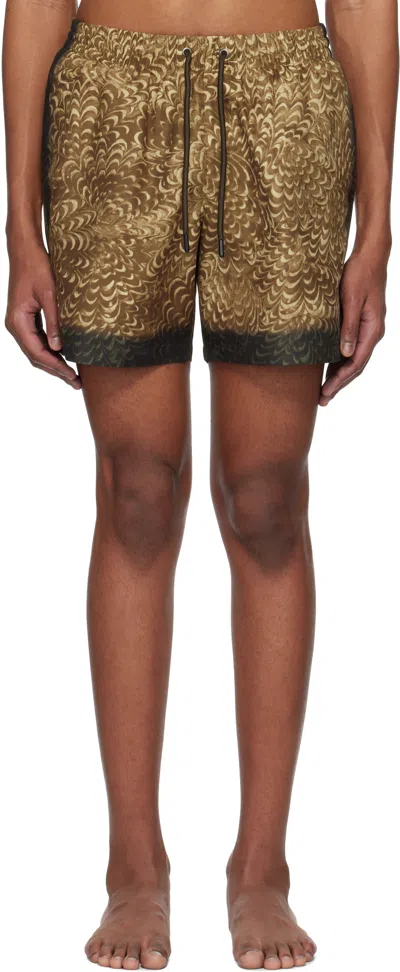 Dries Van Noten Boxer Swimsuit In Ocr