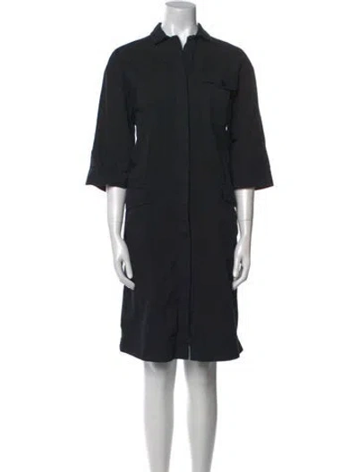 Pre-owned Dries Van Noten Knee-length Dress In Black