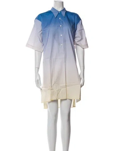 Pre-owned Dries Van Noten Knee-length Dress In Blue