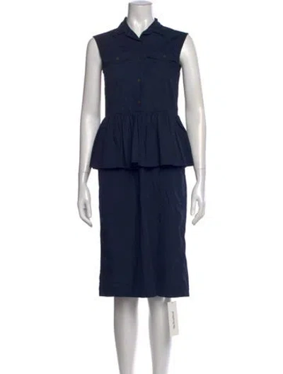 Pre-owned Dries Van Noten Knee-length Dress In Blue