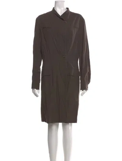 Pre-owned Dries Van Noten Knee-length Dress In Brown