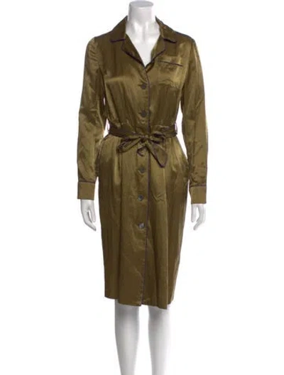 Pre-owned Dries Van Noten Knee-length Dress In Neutral