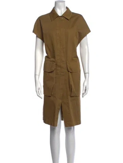 Pre-owned Dries Van Noten Knee-length Dress In Neutrals