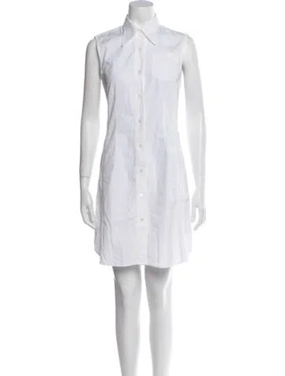 Pre-owned Dries Van Noten Knee-length Dress In White