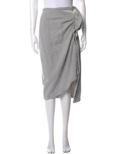 Pre-owned Dries Van Noten Knee-length Skirt In Gray