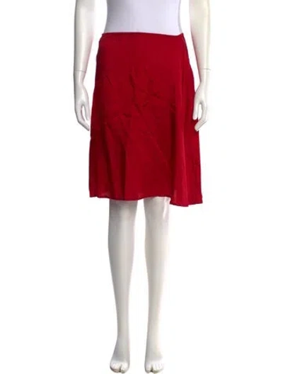 Pre-owned Dries Van Noten Knee-length Skirt In Red