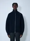 Dries Van Noten Wool-blend Asymmetric-zip Sweater In Black