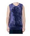 Dries Van Noten Fluffy Knit Top In Blue