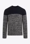 Dries Van Noten Knitted Crewneck Sweater In Multicolor