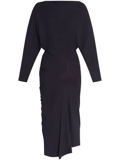 Dries Van Noten Knitted Dress In Blue