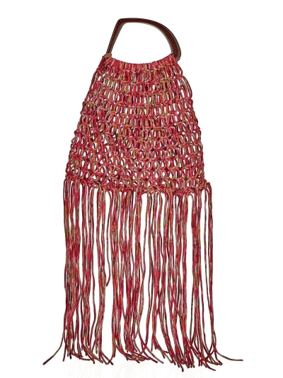 Dries Van Noten Knitted Handbag In Multicolor