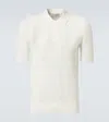 Dries Van Noten Knitted Polo Shirt In White