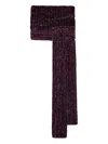 Dries Van Noten Knitted Scarf In Burgundy