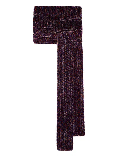 Dries Van Noten Knitted Scarf In Burgundy