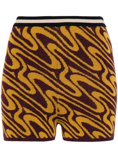 Dries Van Noten Knitted Shorts In Multi