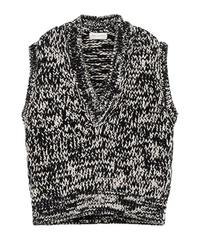 Dries Van Noten Knitted Vest In Black