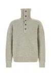 Dries Van Noten Gray Virgin Wool Polo In Grey
