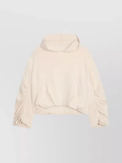 Dries Van Noten Knitwear Hood And Front Pocket In Neutral
