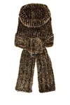 Dries Van Noten Multicolor Chenille Scarf In Multi
