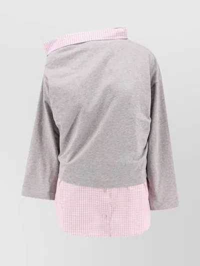 Dries Van Noten Knitwear With Contrasting Shirt Detail