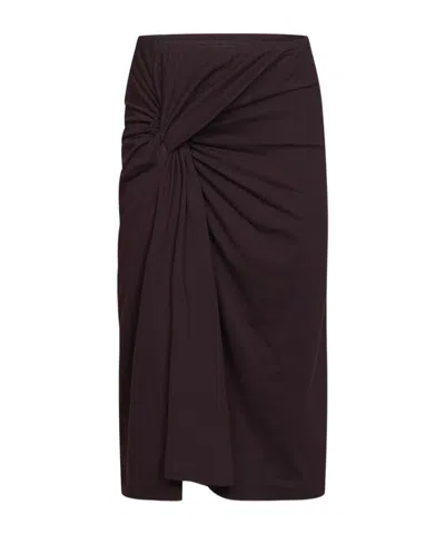 Dries Van Noten Knot-detail Skirt In Black