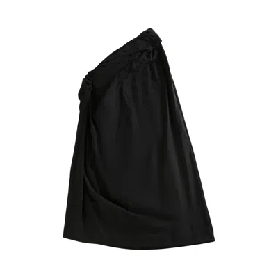 Pre-owned Dries Van Noten Knotted Jersey Skirt 'black' | Women's Size S