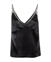 Dries Van Noten Lace-detail Sleeveless Top In Black