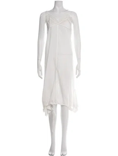 Pre-owned Dries Van Noten Lace Pattern Lace Trim Embellishment Nightgown In Pink