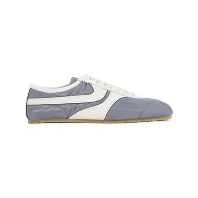 Dries Van Noten Lace Up Bowling Shoe In Gray