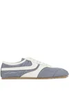 Dries Van Noten Low-profile Blue Sneakers With Contrasting Side Stripes In Blue