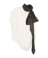 Dries Van Noten Asymmetric Sleeveless Top Fringe Detail In White