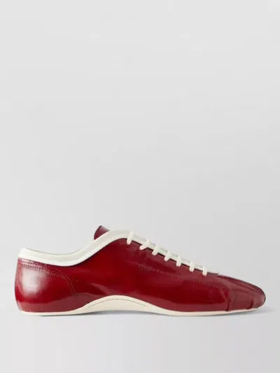 Dries Van Noten Lace-up Low-top Casual Sneakers In Red