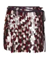 Dries Van Noten Short Wrap Skirt With Side Tie Fastening In Multi