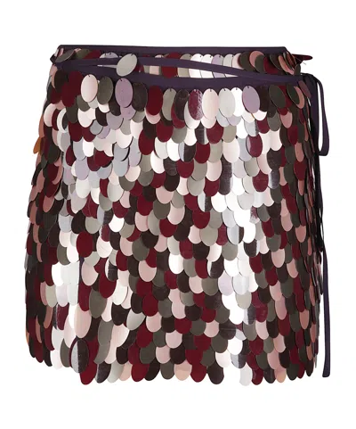 DRIES VAN NOTEN LACE-UP SKIRT