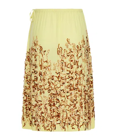 DRIES VAN NOTEN LACE-UP SKIRT