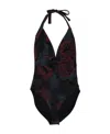 DRIES VAN NOTEN LACE-UP SWIMSUIT