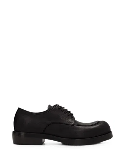 Dries Van Noten Lace-up Flat Shoes With Rounded Toe And Matte Finish In Multi