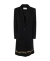 Dries Van Noten Lapel Coat In Black