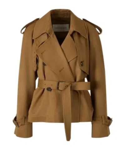 Dries Van Noten Lapel Jacket In Brown