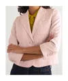 Dries Van Noten Lapel Long Sleeve Blazer In Pink